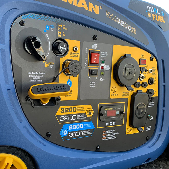 Firman Dual Fuel Inverter Portable Generator 3200W Electric Start