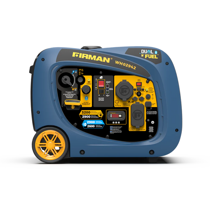 Firman Dual Fuel Inverter Portable Generator 3200W Electric Start