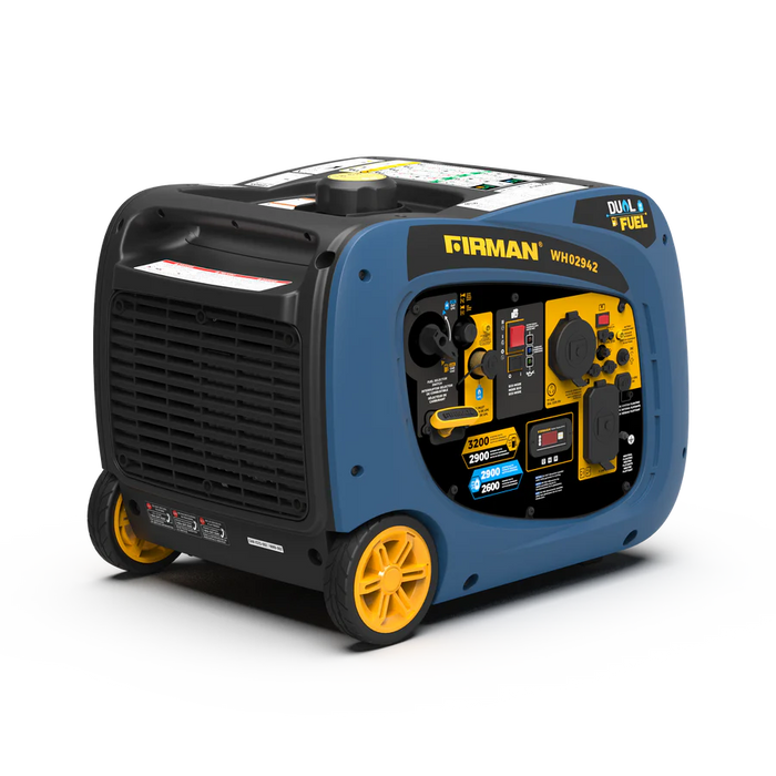 Firman Dual Fuel Inverter Portable Generator 3200W Electric Start