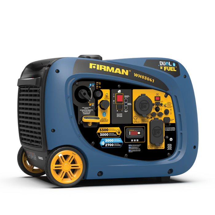 Firman Dual Fuel Inverter Portable Generator 3300W Recoil Start