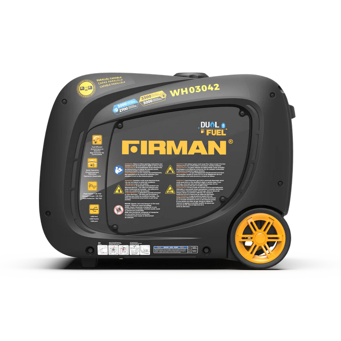 Firman Dual Fuel Inverter Portable Generator 3300W Electric Start