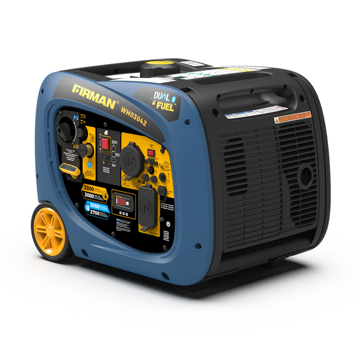 Firman Dual Fuel Inverter Portable Generator 3300W Electric Start