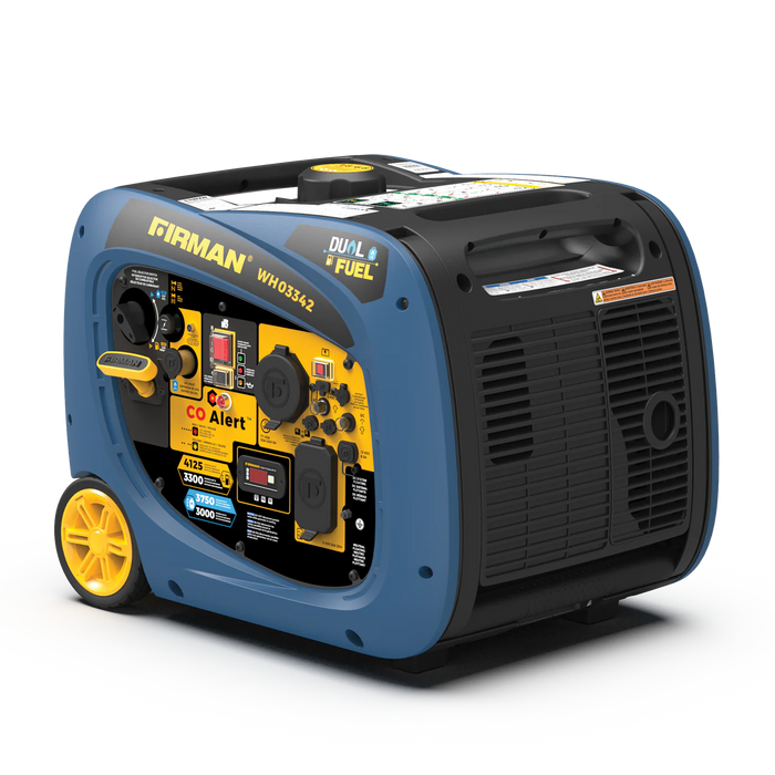 Firman Dual Fuel Inverter Portable Generator 4125W Electric Start with CO ALERT