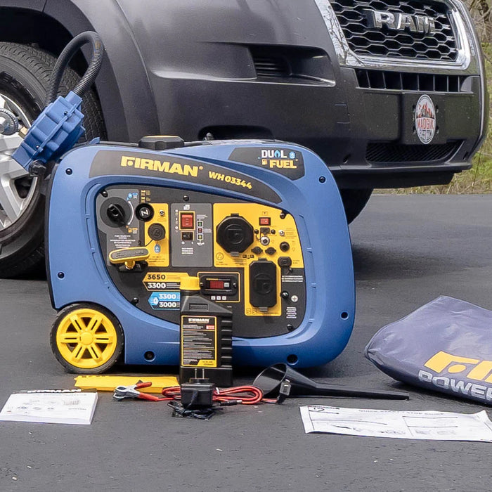 Firman Dual Fuel Inverter Portable Generator 4125W Electric Start