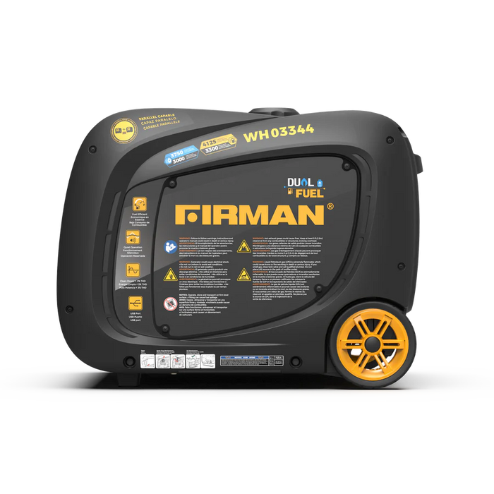 Firman Dual Fuel Inverter Portable Generator 4125W Electric Start