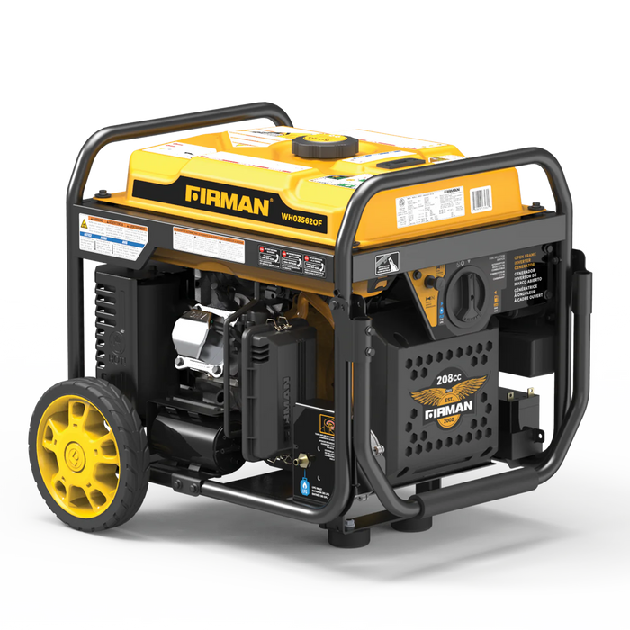 Firman Dual Fuel Open Frame Inverter 4400W Electric Start with CO ALERT