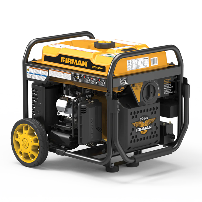 Firman Inverter Open Frame Portable Generator 4500W Remote Start with CO Alert