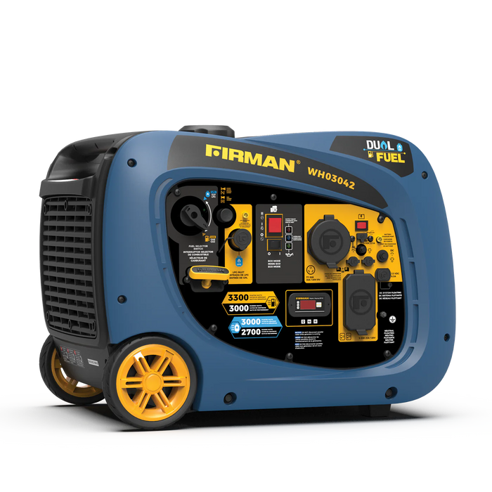 Firman Dual Fuel Inverter Portable Generator 3300W Electric Start