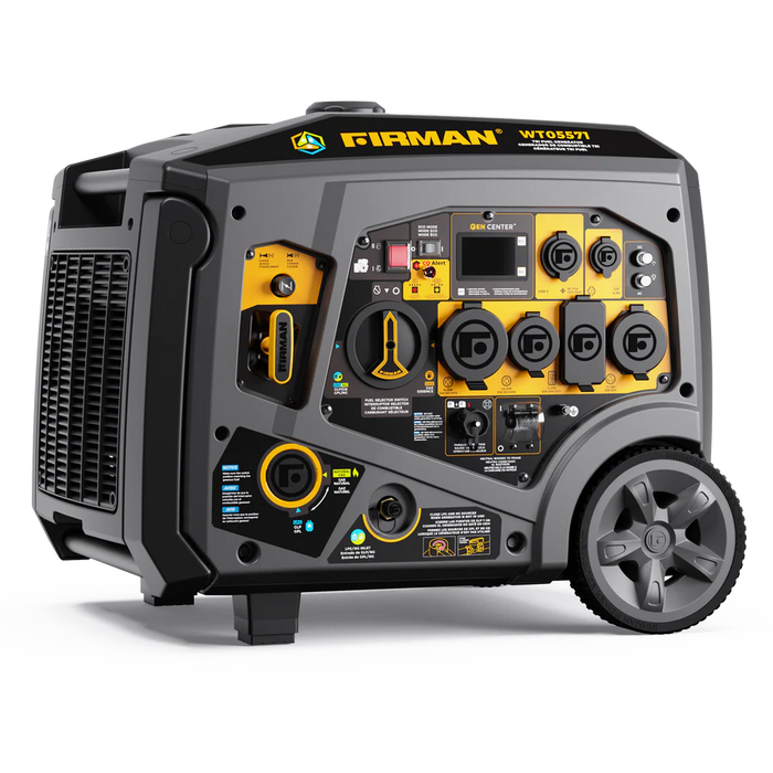 Firman Tri Fuel Inverter Portable Generator 6850W Electric Start With CO Alert