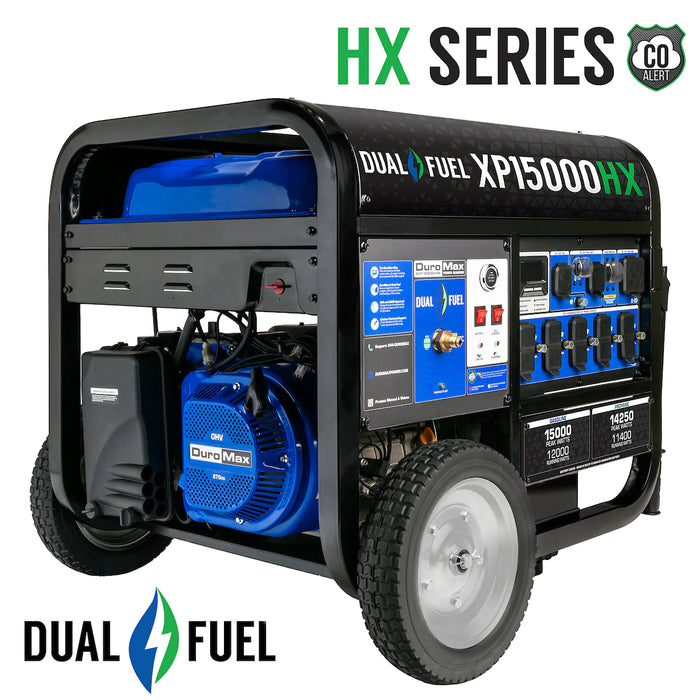 Duromax 15,000 Watt Electric Start Dual Fuel Portable Generator | XP15000HX