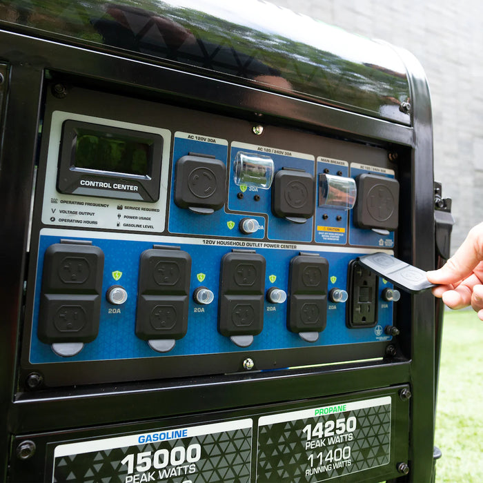 Duromax 15,000 Watt Electric Start Dual Fuel Portable Generator | XP15000HX