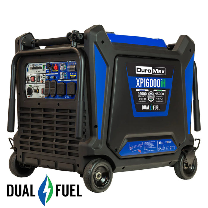 Duromax 16,000 Watt Dual Fuel Portable Inverter Generator w/ CO Alert | XP16000iH