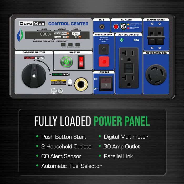 7,000 Watt Portable Dual Fuel Inverter Generator w/ CO Alert