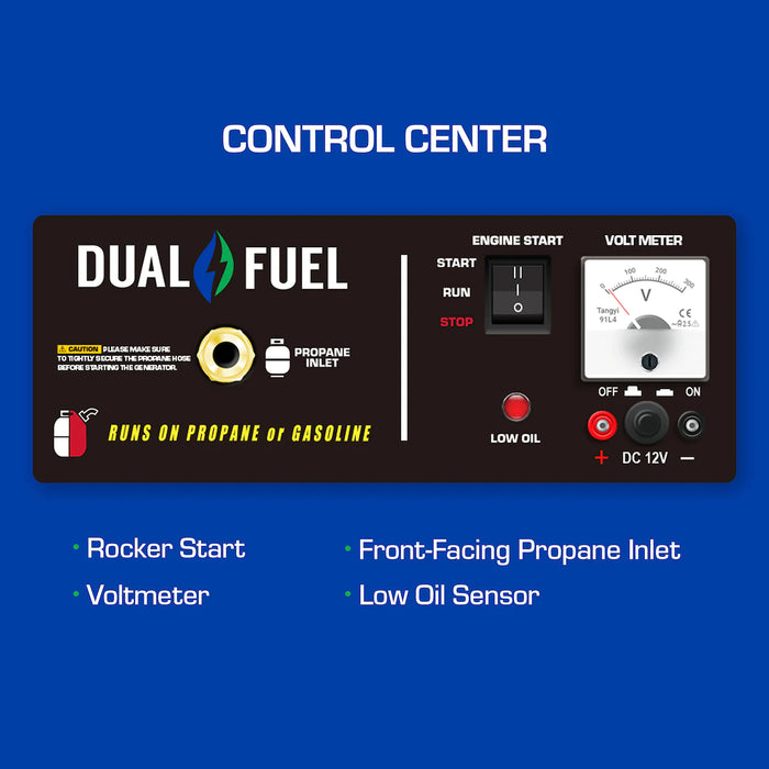 Duromax 5,500 Watt Dual Fuel Portable Generator | XP5500EH