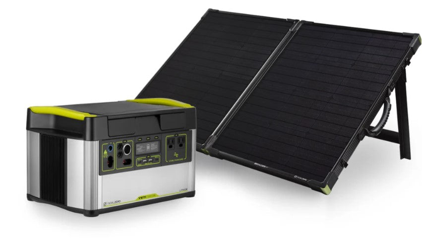 Goal Zero Yeti 1000 Power Station + Boulder 100 BC Solar Panel Bundle