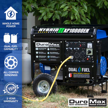Duromax 10,000 Watt Dual Fuel Portable Generator | XP10000EH