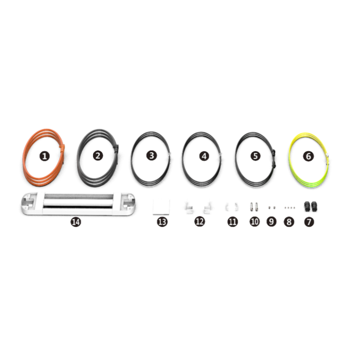 Pylontech Pelio Cable Set - Ground Mounted Up To 4 Pelio Batteries