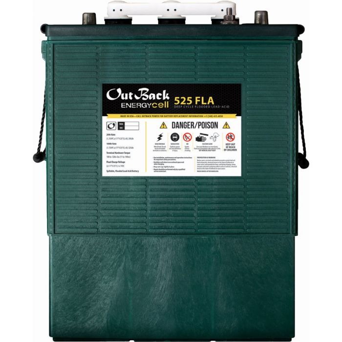 OutBack Power EnergyCell 6V 525Ah Group L16 Deep-Cycle Flooded Battery