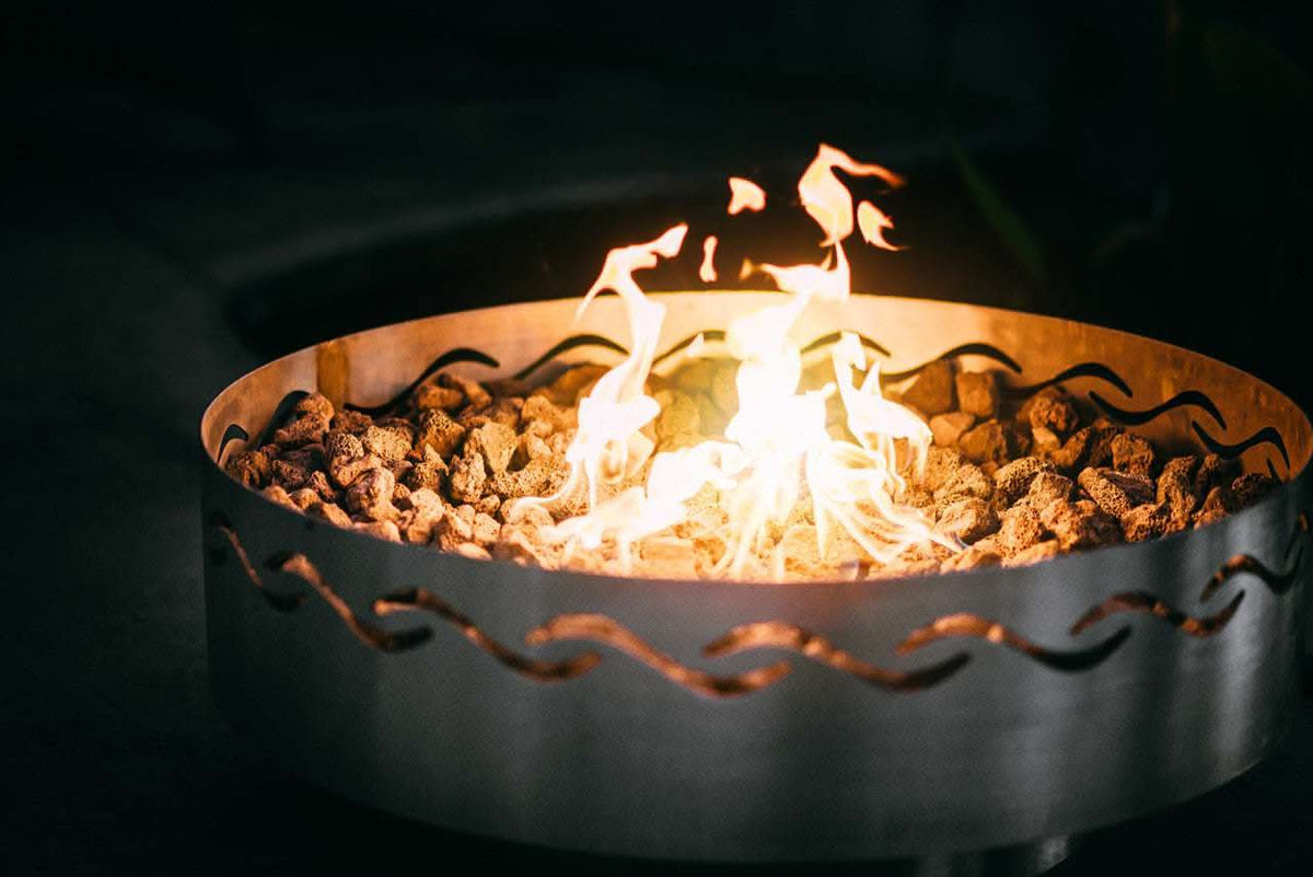 Chummy Fire Fire Pit Art Fire Surfer Fire Pit — Build the Power