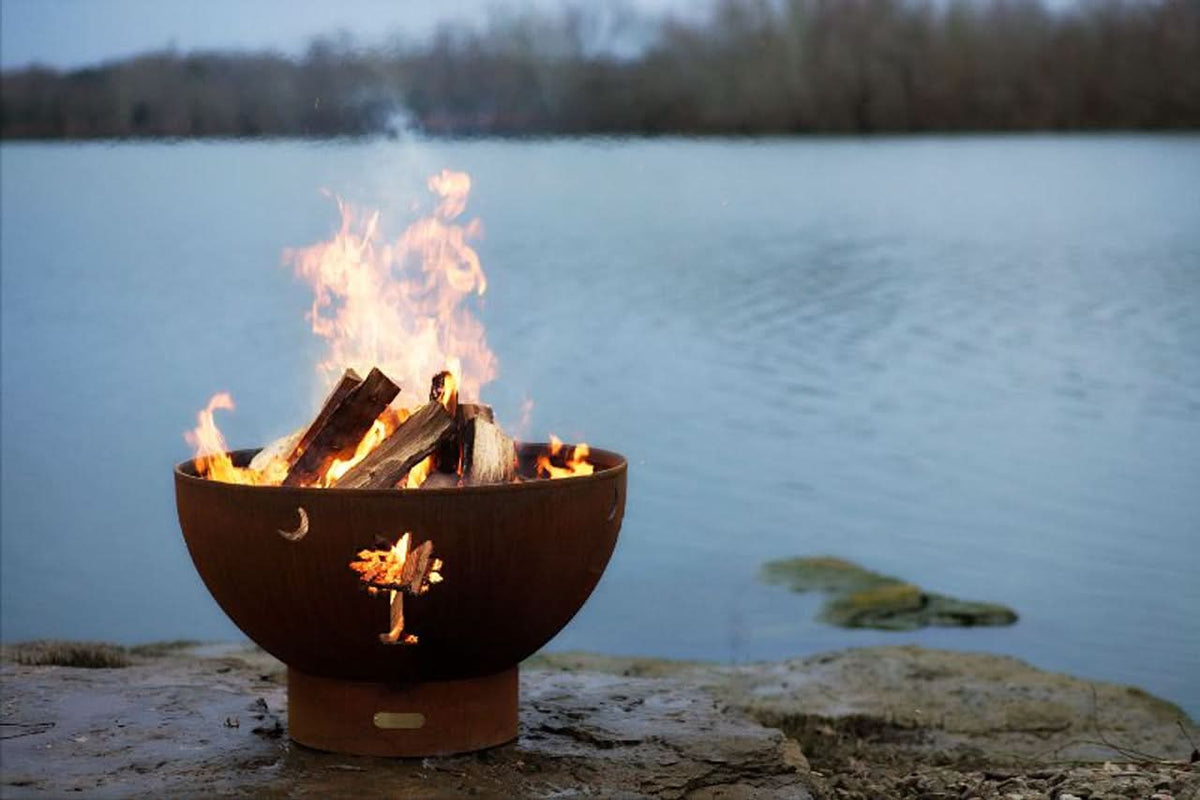 Fire Pit Art Tropical Moon Fire Pit — Build the Power