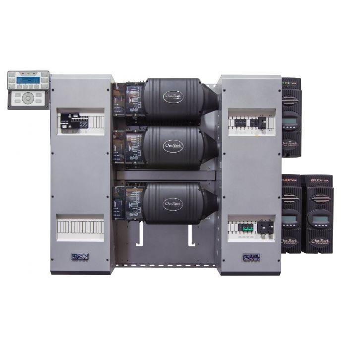 Outback FLEXpower Three 10.8kW 48V Pre-wired VFXR Series System 120/208