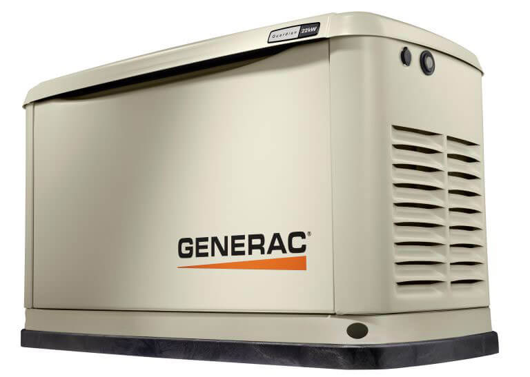 Generac 10/9 kw air-cooled standby generator, aluminum enclosure