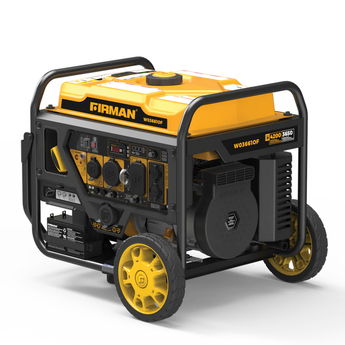 Firman Inverter Open Frame Portable Generator 4500W Recoil Start with CO Alert