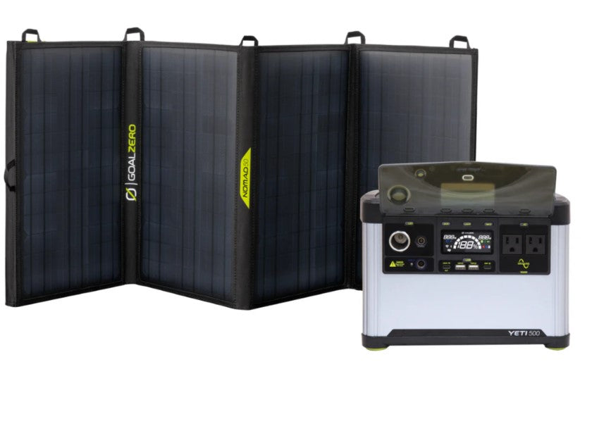 Goal Zero Yeti 700 Portable Power Station + Nomad 50 Solar Panel Bundle