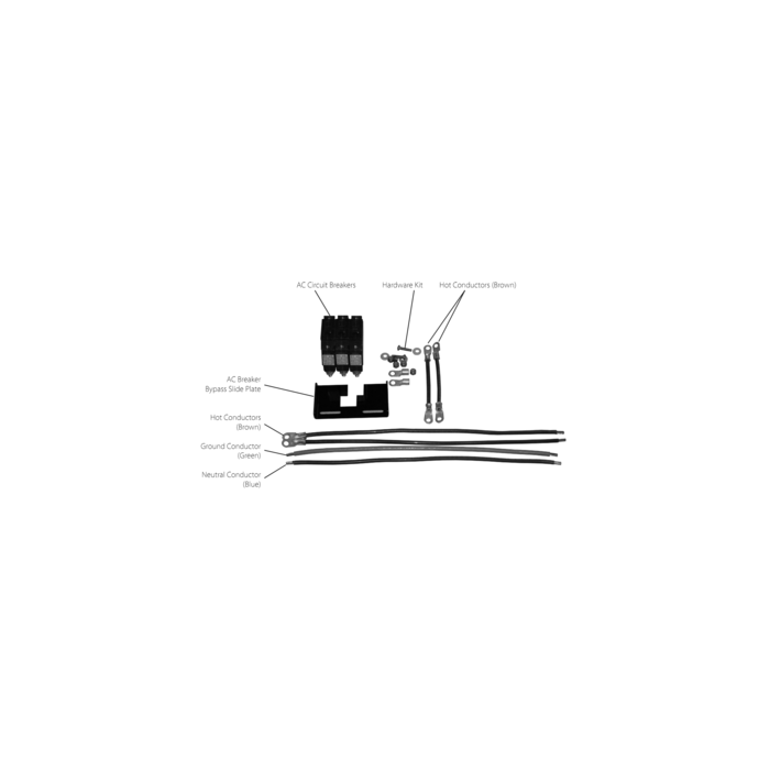 Outback FW-IOB-S-230VAC Single inverter Input-Output-Bypass for FW250 only 230Vac output 30 Amp 6.9kW