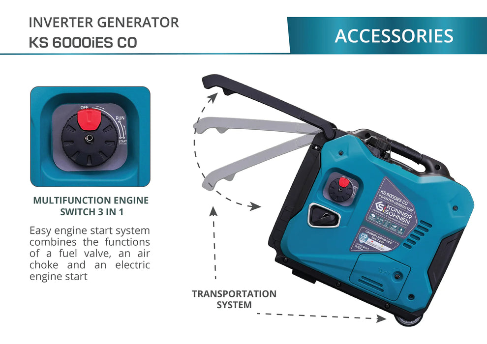 Konner Sohnen Inverter generator KS 6000iES CO