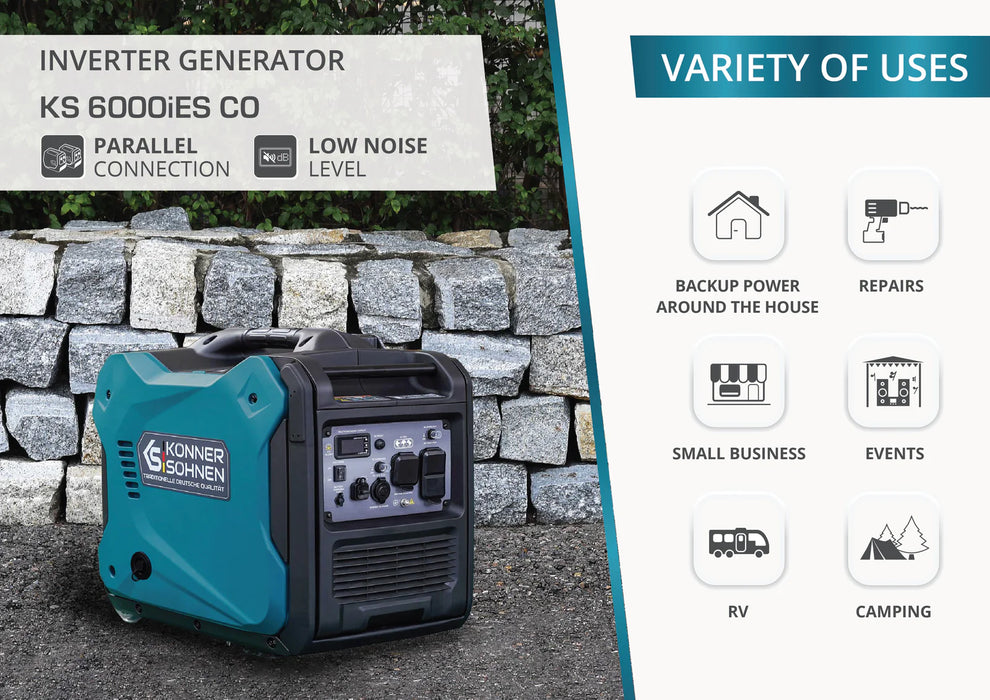 Konner Sohnen Inverter generator KS 6000iES CO