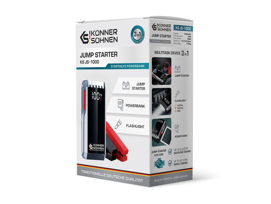 Konner Sohnen Jump starter KS JS-1000