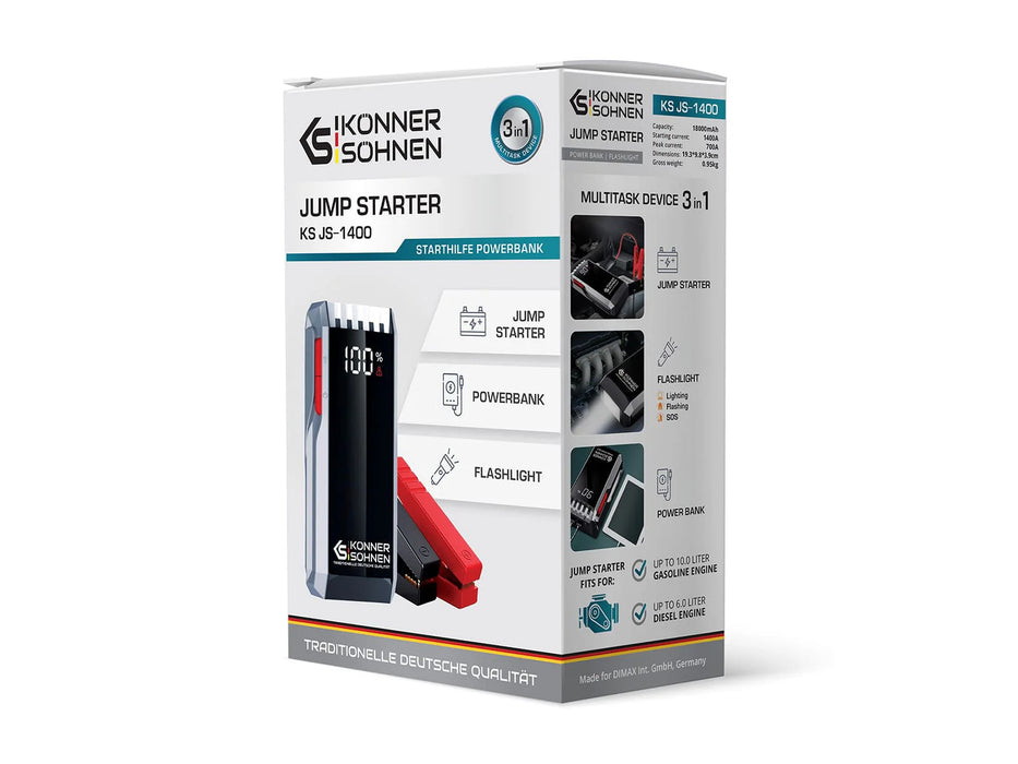 Konner Sohnen Jump starter KS JS-1400