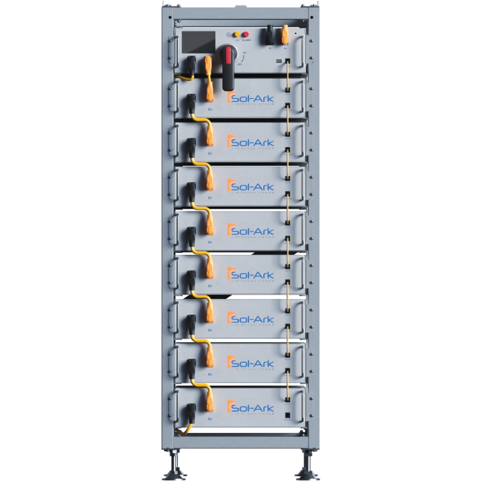 Sol-Ark High Voltage 60kWh Battery Bank - IP20 Indoor - Use with Sol-Ark 60K