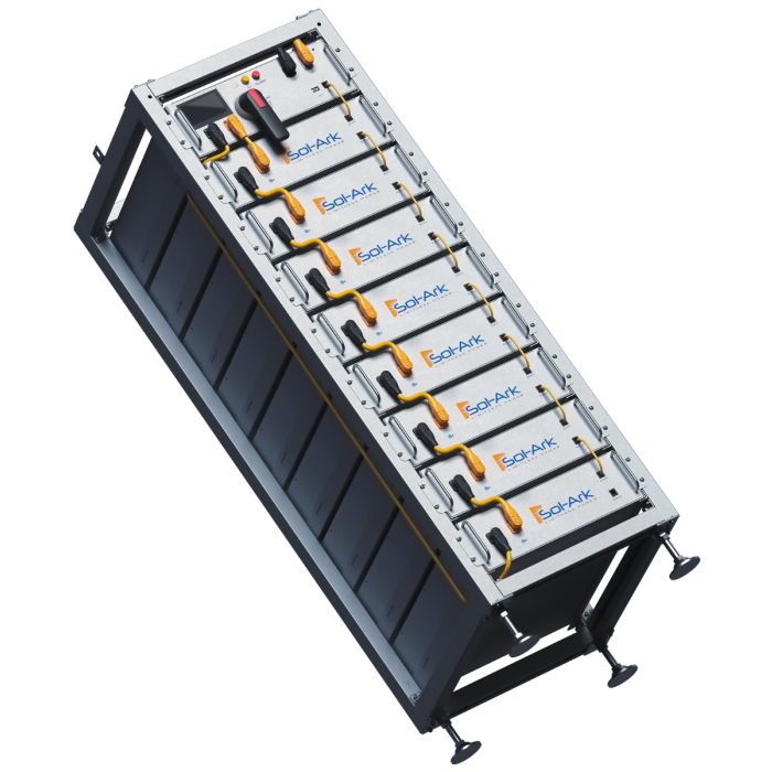 Sol-Ark High Voltage 60kWh Battery Bank - IP55 Outdoor - Use with Sol-Ark 60K