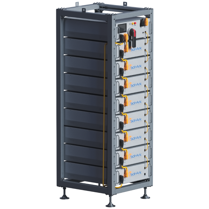 Sol-Ark High Voltage 60kWh Battery Bank - IP55 Outdoor - Use with Sol-Ark 60K