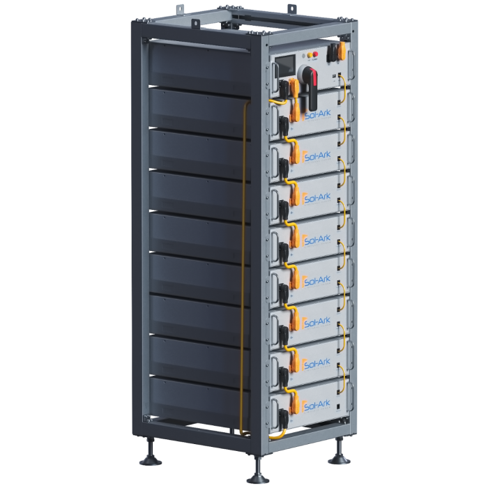 Sol-Ark High Voltage 60kWh Battery Bank - IP20 Indoor - Use with Sol-Ark 60K