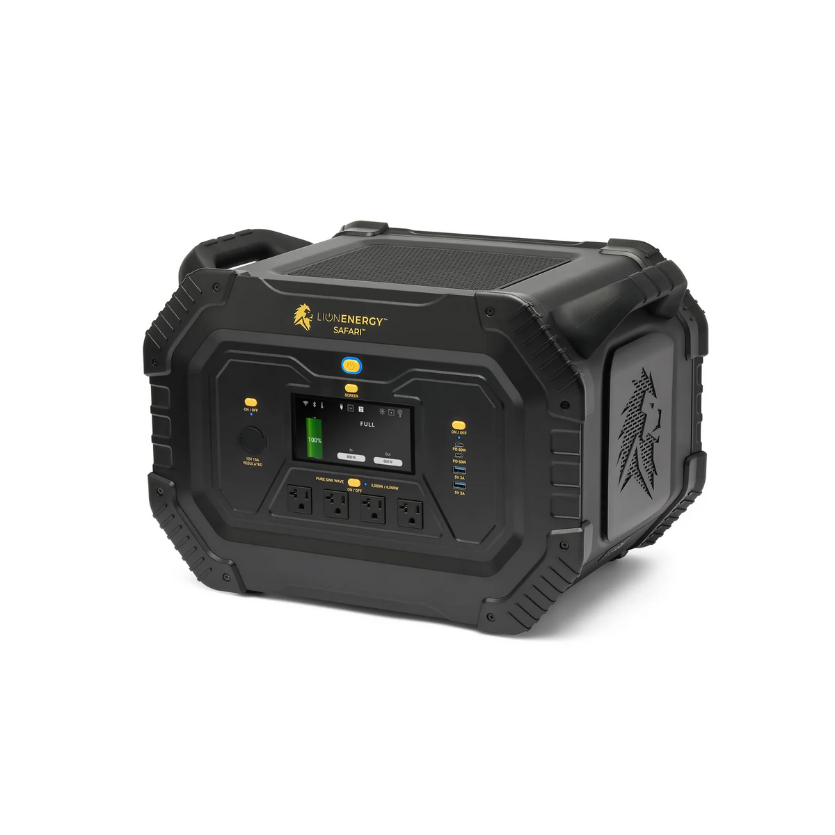 Lion Energy Lion Safari 3000W 1612Wh LiFePO4 Portable Power Station ...