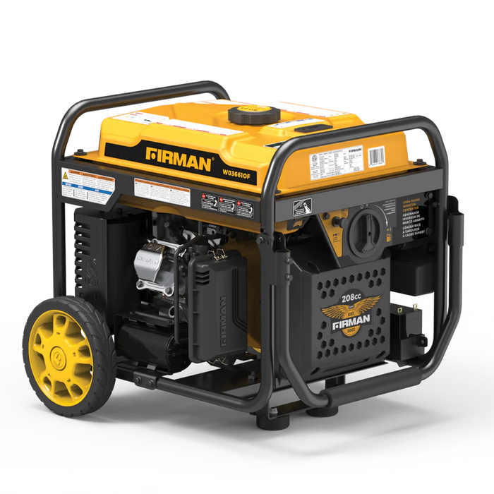 Firman Inverter Open Frame Portable Generator 4500W Recoil Start with CO Alert