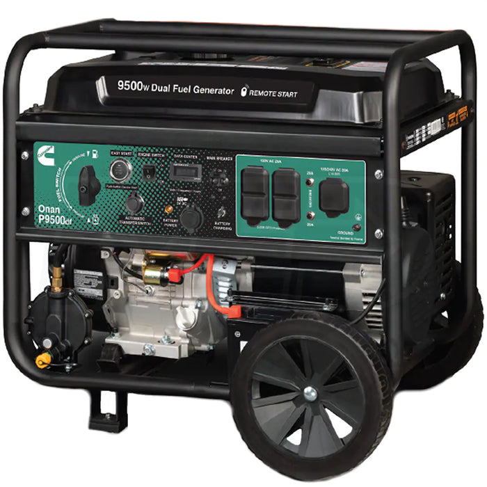 Cummins 9,500-Watt Dual Fuel (Gas/LPG) Portable Generator ONAN P9500DF EFI