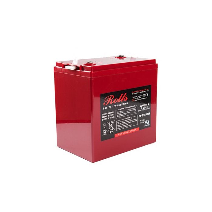 Rolls Batteries 6V 275Ah C100 AGM Deep Cycle Battery