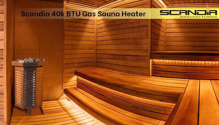 Scandia 40K BTU Gas Sauna Heater