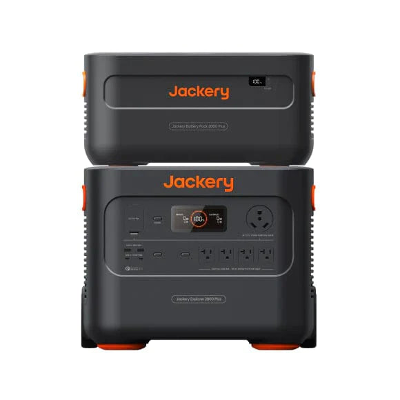 Jackery 1*E2000Plus Solar Battery+1*2000Plus Battery Pack+2*SolarSaga 200W Solar Panels