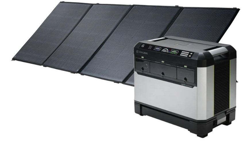 Goal Zero Yeti PRO 4000 Power Station + Nomad 400 BC Solar Panel Bundle