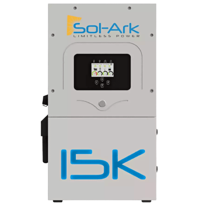 Sol-Ark 15K + Fortress Power eFlex Battery + Fortress Durarack Enclosure Bundle