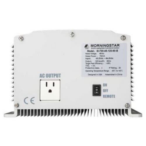 Morningstar SureSine 150W 12V to 120VAC 60Hz Pure Sine Wave Inverter with Hard-Wired AC Output