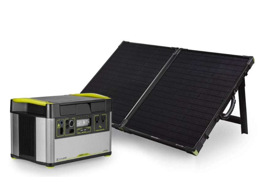 Goal Zero Yeti 1500 Power Station + Boulder 100 BC Solar Panel Bundle